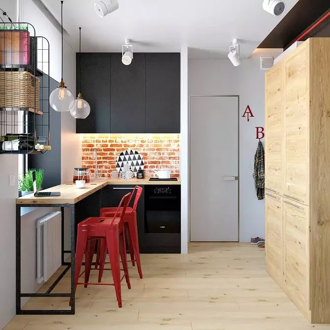 Grundlæggende regler og 4 stilfulde projekter, der vil hjælpe med at arrangere en lejlighed - Loft Studio 3400_21
