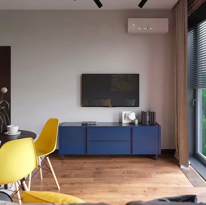 Grundlæggende regler og 4 stilfulde projekter, der vil hjælpe med at arrangere en lejlighed - Loft Studio 3400_40
