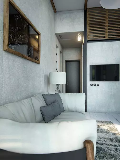 Grundlæggende regler og 4 stilfulde projekter, der vil hjælpe med at arrangere en lejlighed - Loft Studio 3400_97