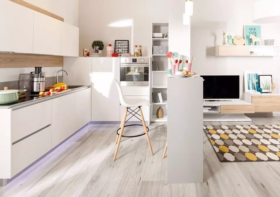 We stellen een kleine keuken op: een complete designgids en het maken van een functioneel interieur 34492_122