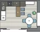 Kami membuat dapur kecil: panduan reka bentuk yang lengkap dan mewujudkan pedalaman berfungsi 34492_149