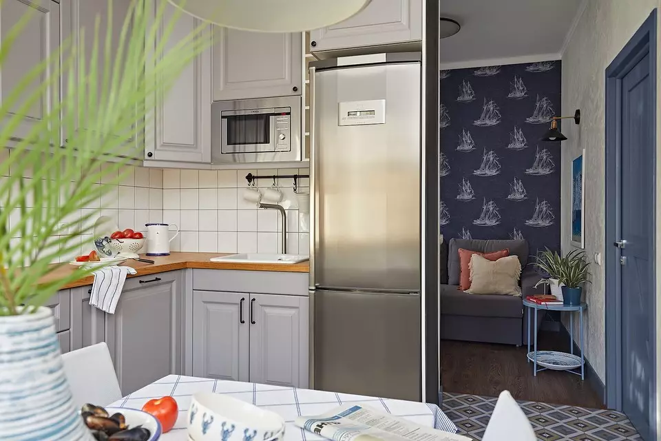 Vier kamers - Vier: Appartement in Reutov met competente lay-out en maritieme interieur 3456_4