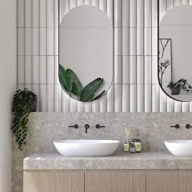 6 consejos para el diseño elegante y funcional del baño en una casa privada. 3483_89