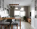 9 progetti di design elegante della cucina combinata-soggiorno con un'area di 18 metri quadrati. M. 3505_103