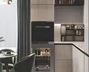 Համակցված խոհանոց-հյուրասենյակի 9 նորաձեւ նախագծային նախագծեր `18 քմ մակերեսով: Տղամարդ 3505_20