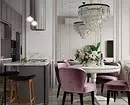 9 progetti di design elegante della cucina combinata-soggiorno con un'area di 18 metri quadrati. M. 3505_34