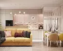 9 stilīgs dizaina projektus kombinētās virtuves dzīvojamā istaba ar platību 18 kvadrātmetru. M. 3505_42
