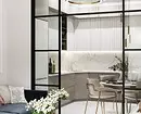 9 stilige designprosjekter av den kombinerte kjøkken-stue med et areal på 18 kvadratmeter. M. 3505_80