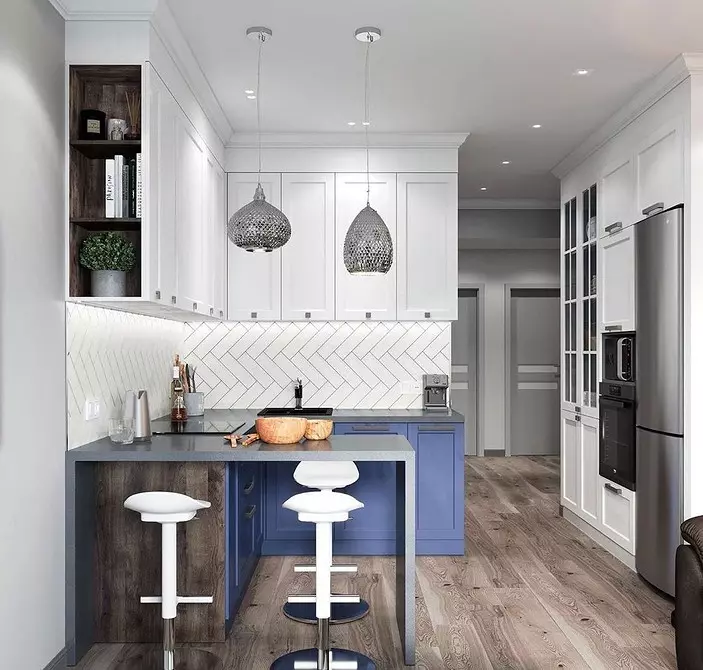 9 Tyylikäs Design-projektit yhdistetystä keittiö-olohuoneesta, jossa on vähintään 18 neliömetriä. M. 3505_9