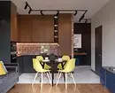 9 proiecte elegante de proiectare ale camerei combinate de living cu o suprafață de 18 metri pătrați. M. 3505_90