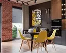 9 Stylový design projektů kombinovaného kuchyňského obývacího pokoje o rozloze 18 m2. M. 3505_91
