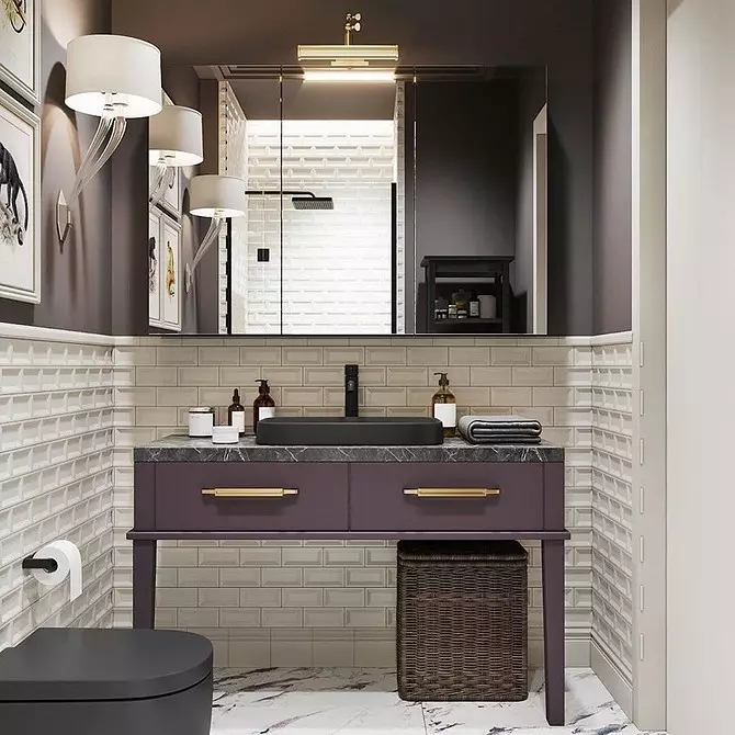 6 dicas para o design do banheiro em cor cinza-branca e 80 exemplos na foto 3529_130