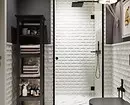 धूळ-पांढर्या रंगात बाथरूमच्या डिझाइनसाठी 6 टिपा आणि फोटोमधील 80 उदाहरणे 3529_142