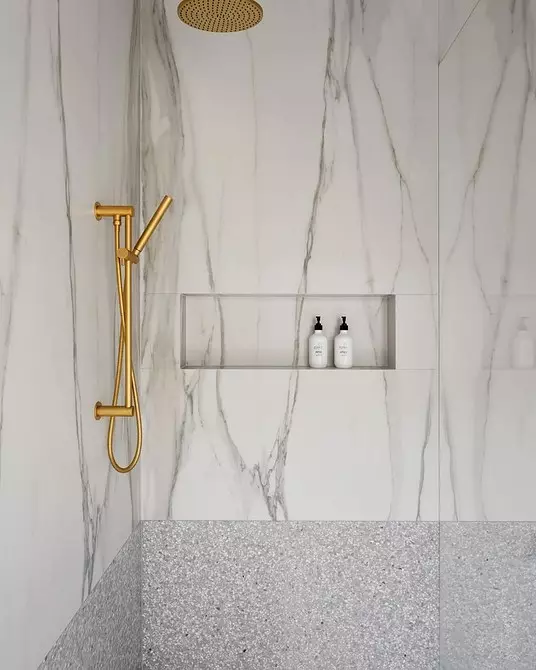 6 consigli per il design del bagno in colore grigio-bianco e 80 esempi nella foto 3529_31