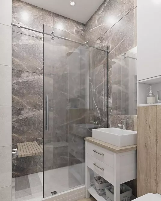 6 עצות לתכנון של חדר האמבטיה בצבע אפור-לבן ו -80 דוגמאות בתמונה 3529_66