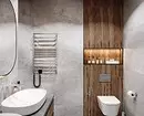 धूळ-पांढर्या रंगात बाथरूमच्या डिझाइनसाठी 6 टिपा आणि फोटोमधील 80 उदाहरणे 3529_72