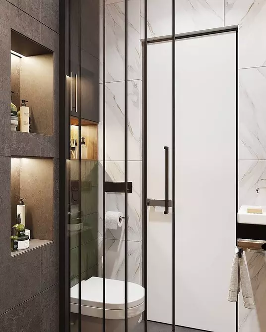 6 Tips for the design of the bathroom in gray-white color and 80 examples in the photo 3529_84