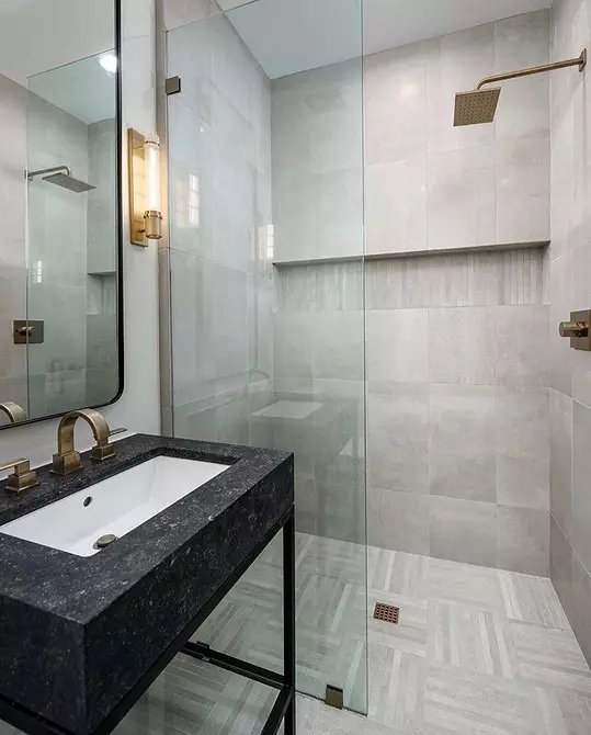 6 Tips for the design of the bathroom in gray-white color and 80 examples in the photo 3529_93