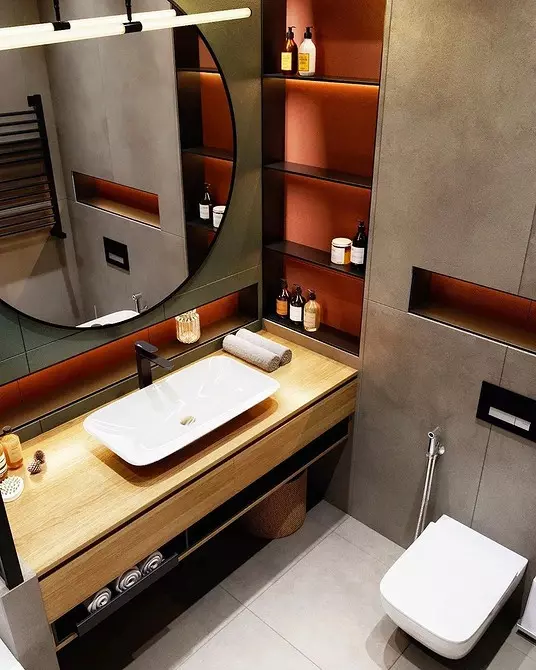 11 łazienki o powierzchni 5 metrów kwadratowych. M, którzy inspirują cię pięknym wzorem (i 52 zdjęciami) 3537_30