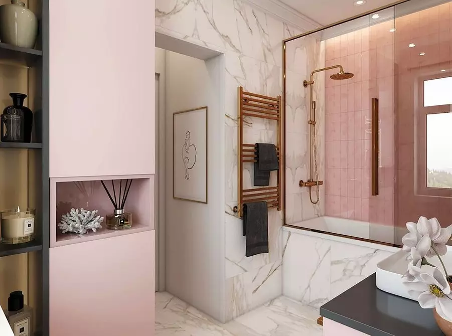 11 koupelny o rozloze 5 m2. m, který vás inspiruje krásným designem (a 52 fotografií) 3537_40