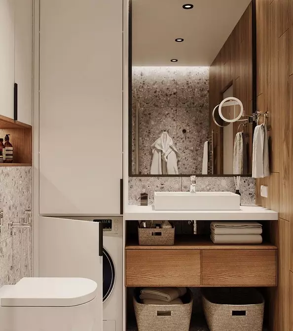 11 badeværelser med et areal på 5 kvadratmeter. m Hvem inspirerer dig med et smukt design (og 52 billeder) 3537_57