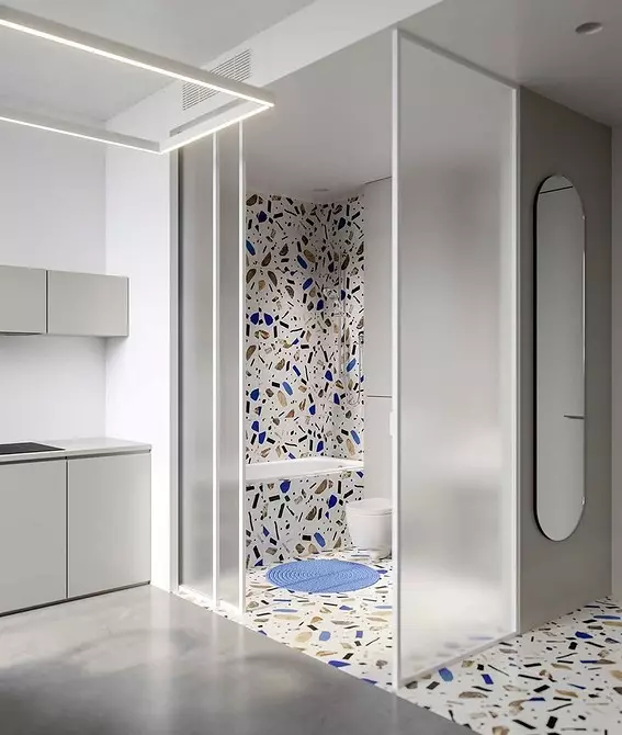 11 badeværelser med et areal på 5 kvadratmeter. m Hvem inspirerer dig med et smukt design (og 52 billeder) 3537_68