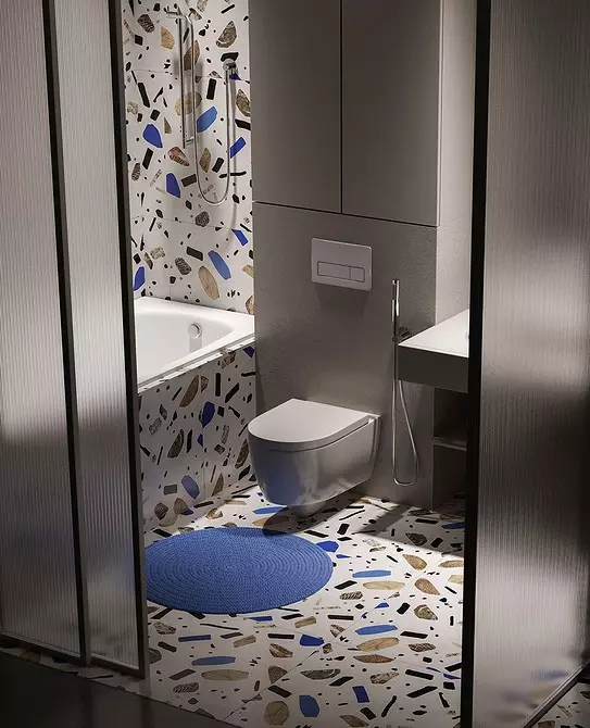 11 bilik mandi dengan keluasan 5 meter persegi. m yang memberi inspirasi kepada anda dengan reka bentuk yang indah (dan 52 foto) 3537_71
