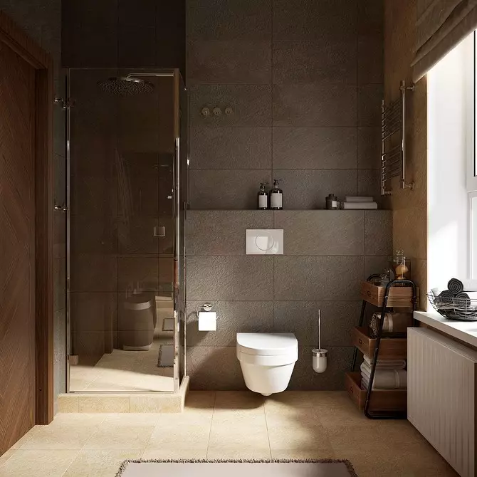 11 kúpeľní s rozlohou 5 metrov štvorcových. m Kto vás inšpiruje s krásnym dizajnom (a 52 fotografií) 3537_95