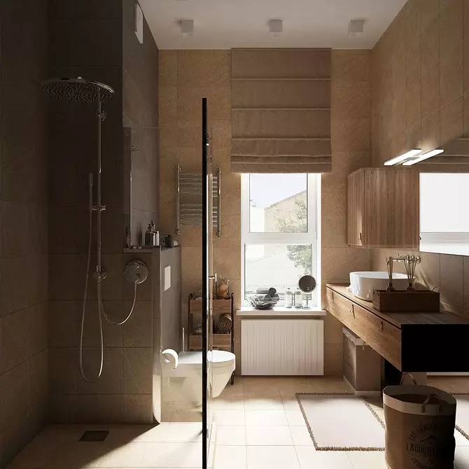 11 bilik mandi dengan keluasan 5 meter persegi. m yang memberi inspirasi kepada anda dengan reka bentuk yang indah (dan 52 foto) 3537_98