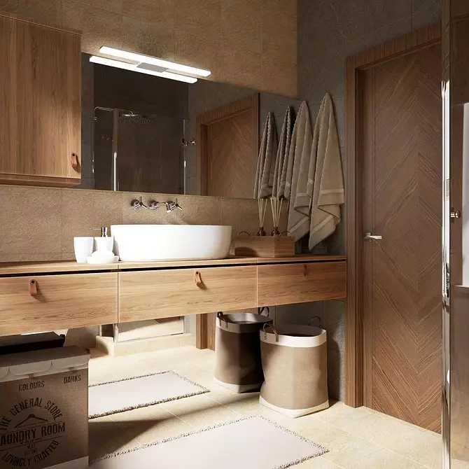 11 badeværelser med et areal på 5 kvadratmeter. m Hvem inspirerer dig med et smukt design (og 52 billeder) 3537_99