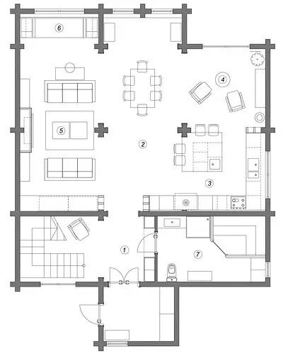 داخلی یک خانه کشور با سابقه خانوادگی: موتیف شرقی، مبلمان یکپارچهسازی با سیستمعامل و نقاشی 3569_38