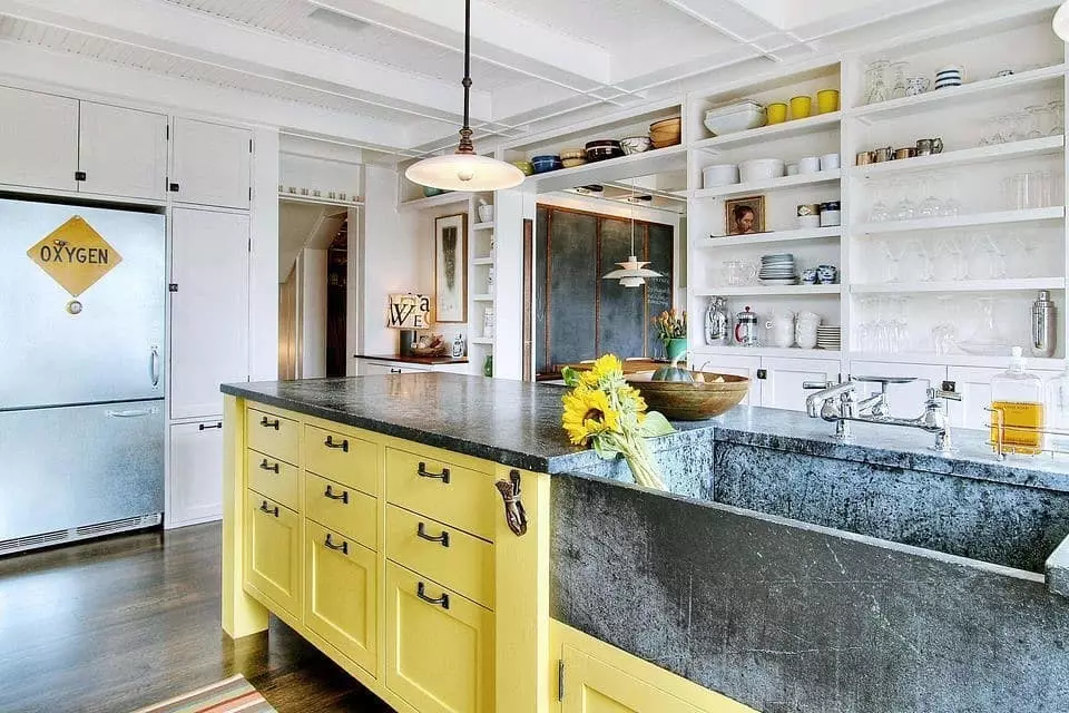 Оформляємо інтер'єр жовтої кухні: кращі колірні поєднання і 84 фото 3585_144