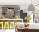 Narišimo notranjost rumene kuhinje: najboljše barvne kombinacije in 84 fotografij 3585_148
