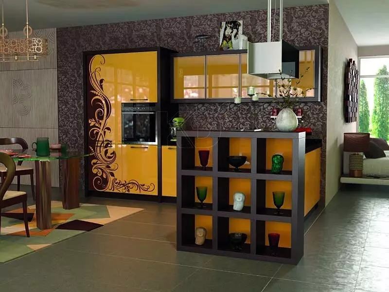 Disegniamo un interno di cucina gialla: migliori combinazioni di colori e 84 foto 3585_169