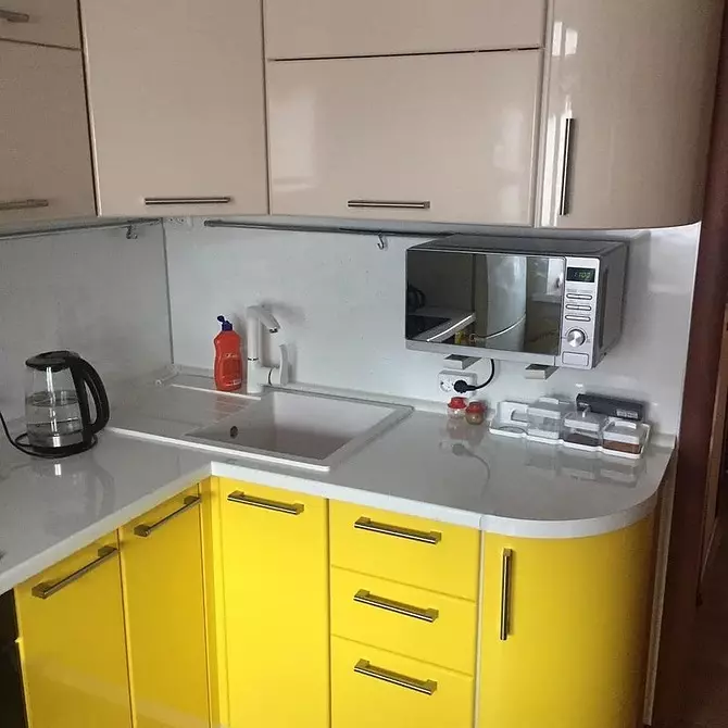 Disegniamo un interno di cucina gialla: migliori combinazioni di colori e 84 foto 3585_170