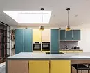 Ние изготвуваме внатрешност на жолта кујна: најдобри комбинации на бои и 84 фотографии 3585_70