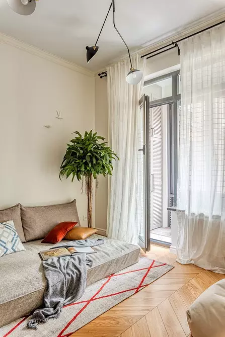 Egy hálószobás apartman, amely Treshka-ba alakult ki a folyosó helyén található konyhával 3597_43