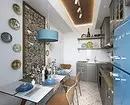 Interior of gray-blue kitchen (60 photos) 3637_117