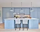 Interior de bucătărie albastru gri (60 de fotografii) 3637_27