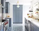 Interior of gray-blue kitchen (60 photos) 3637_3