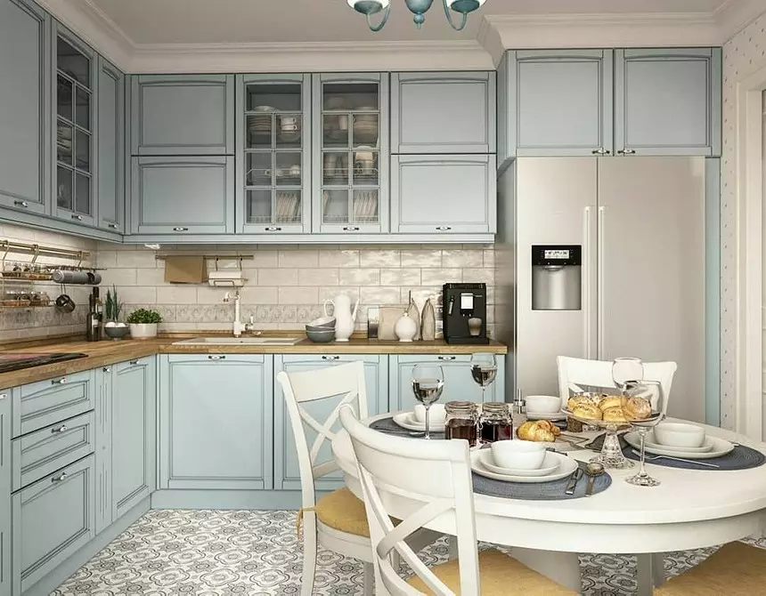 Notranjost sive modre kuhinje (60 fotografij) 3637_34