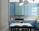 Ynterieur fan griis-blauwe keuken (60 foto's) 3637_6