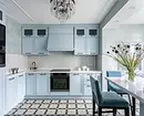 Interiør av gråblå kjøkken (60 bilder) 3637_61
