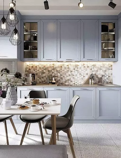 Interior de cociña gris-azul (60 fotos) 3637_69