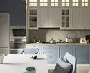 Interior of Gray-Blue Kitchen (60 mga larawan) 3637_77