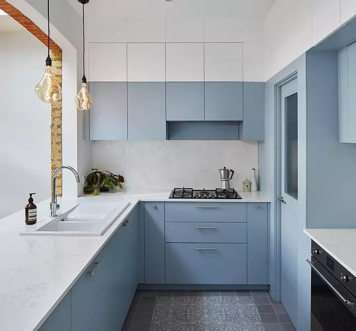 Interior de bucătărie albastru gri (60 de fotografii) 3637_82