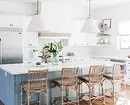 Interior of gray-blue kitchen (60 photos) 3637_9