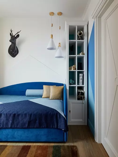 Apartament me tre dhoma gjumi në Moskë me detaje të ndritshme dhe ergonomi të zhytur në mendime 3681_44