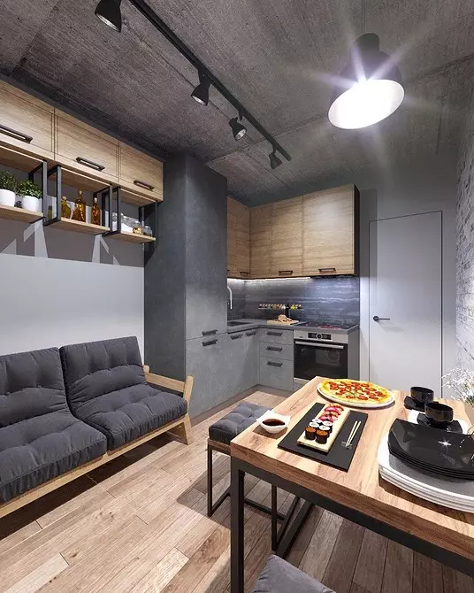 如何安排一個非常小的廚房起居室：5個設計提示和64張靈感 3706_21