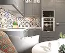 Cara mengatur ruang dapur yang sangat kecil: 5 tips desain dan 64 foto untuk inspirasi 3706_76